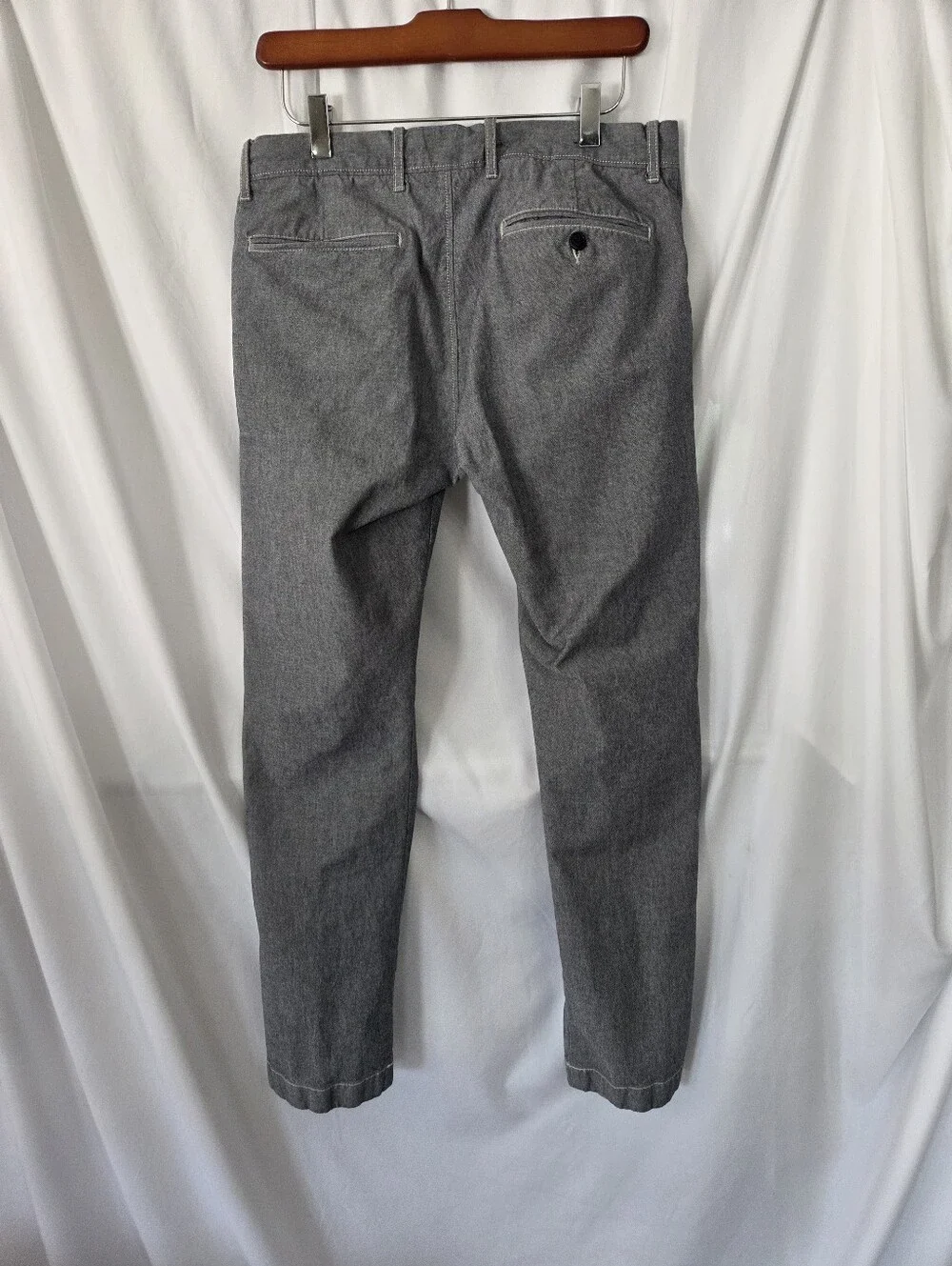 J. Crew Stretch 484 Slim Gray Casual Pants Size 30